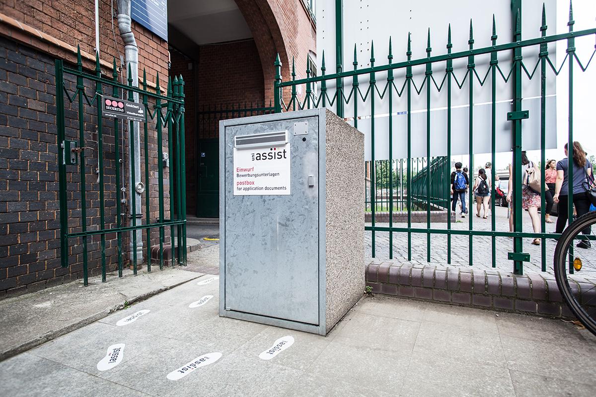 The uni-assist letter box.
